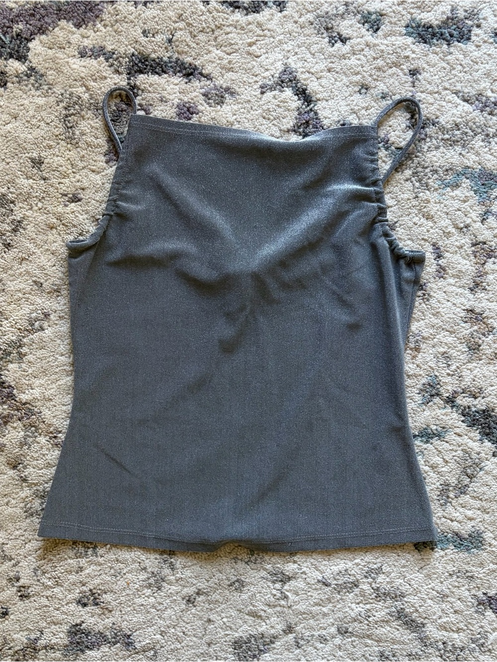 Y2K High Neck Seductions Silver Tank